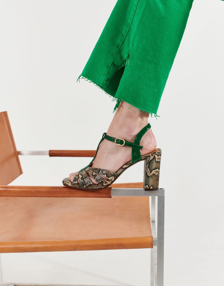 נעלי נשים - Chie Mihara - סנדלי עקב BALTA - נחש