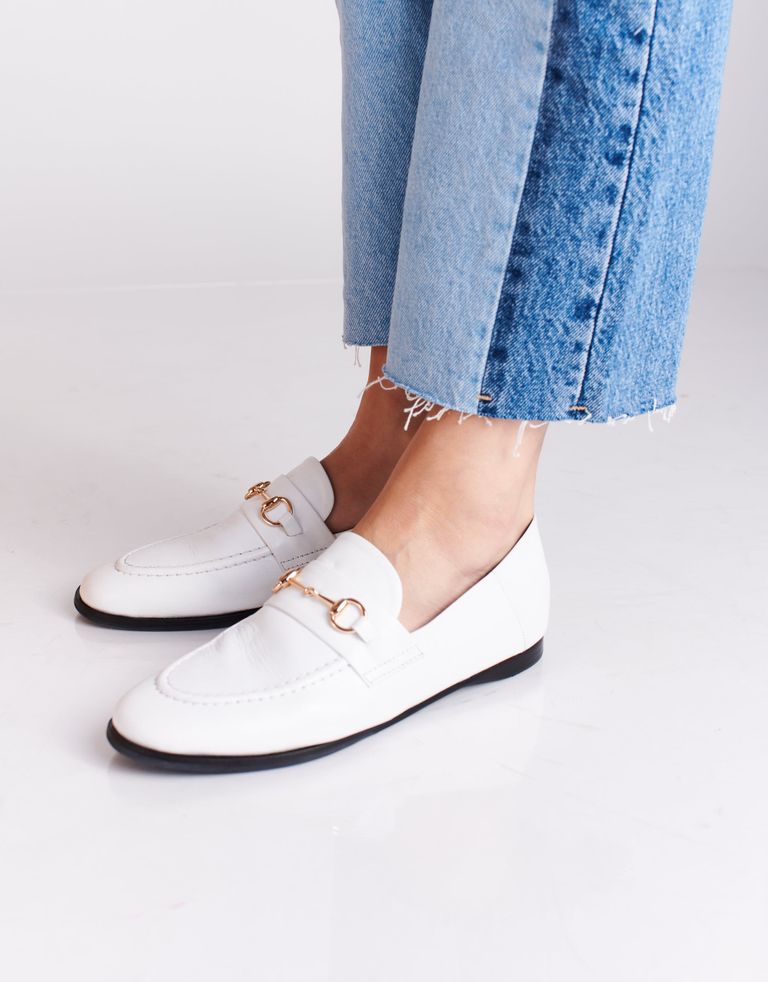 נעלי נשים - Yuko Imanishi - נעלי מוקסינים SACHI - לבן