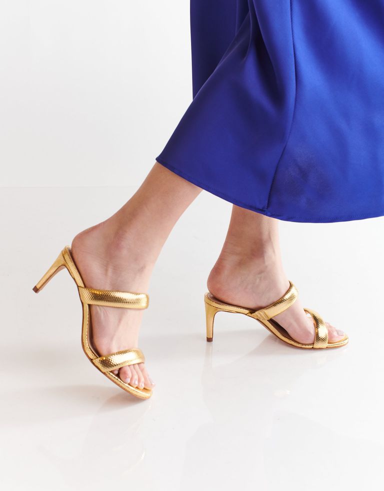 נעלי נשים - Schutz - כפכפי עקב ANELI - זהב