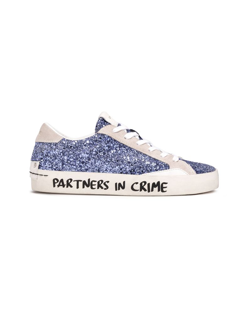 נעלי נשים - Crime London - סניקרס LOW TOP DISTRES4 - כחול
