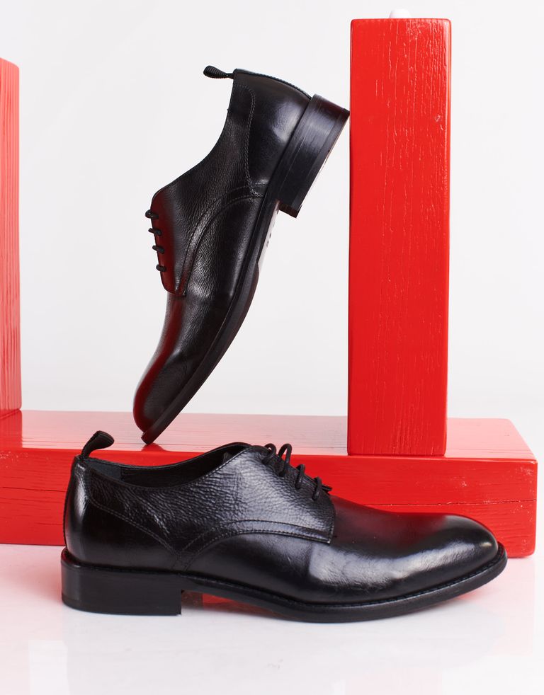 נעלי גברים - Hudson - נעלי עור MIDLEY - שחור