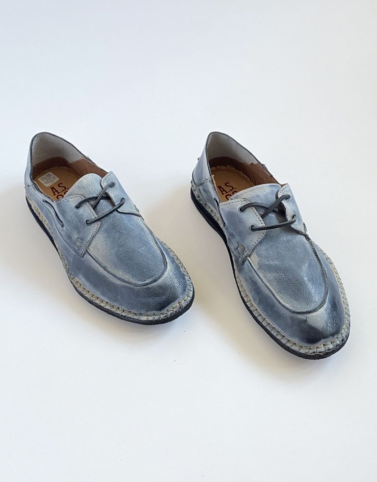 נעלי גברים - A.S. 98 - מוקסינים מעור BASTARD - שחור