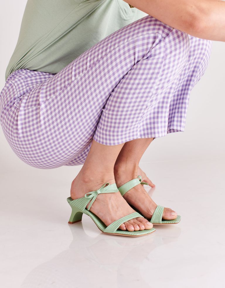 נעלי נשים - Jeffrey Campbell - כפכפי עקב רצועות XIOMARA - מנטה