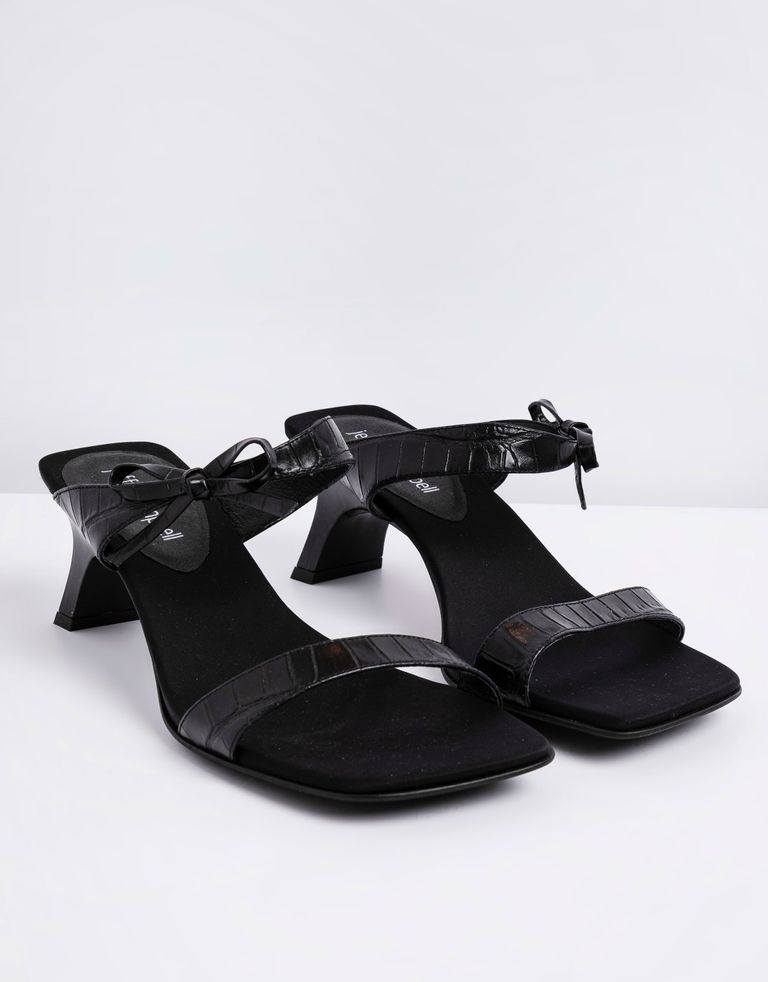 נעלי נשים - Jeffrey Campbell - כפכפי עקב רצועות XIOMARA - שחור