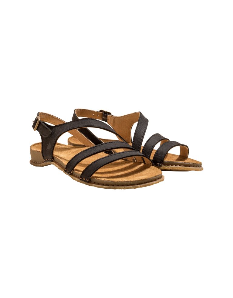 נעלי נשים - El Naturalista - סנדלי רצועות PANGALO - שחור