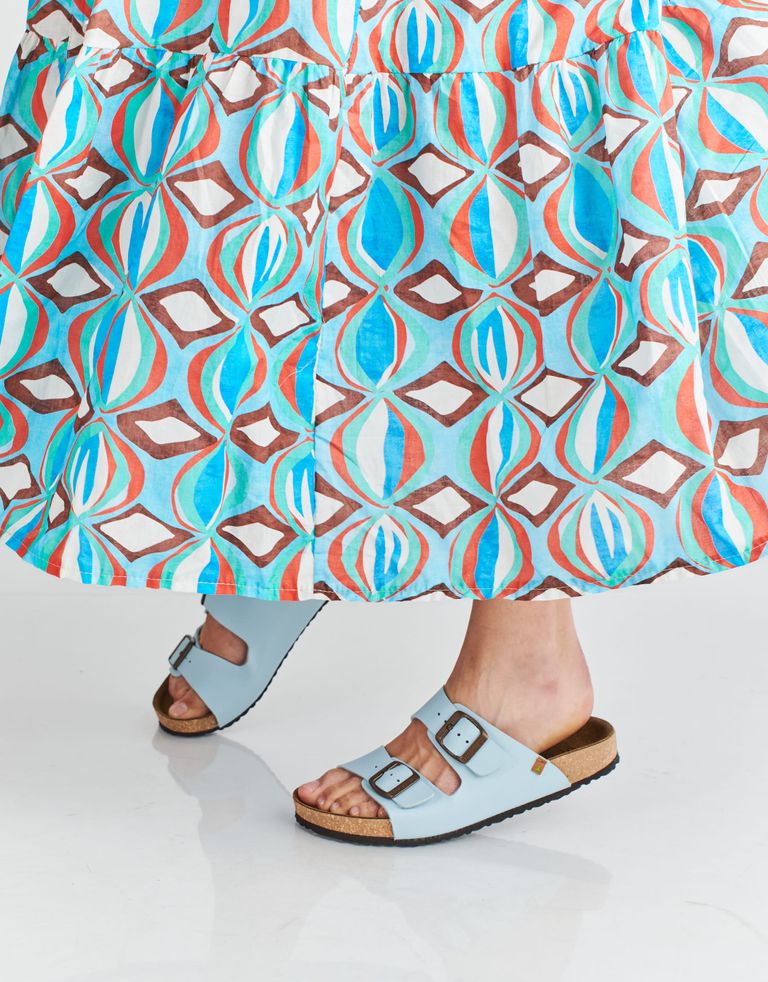 נעלי נשים - El Naturalista - כפכפי WARAJI VEGAN - תכלת4