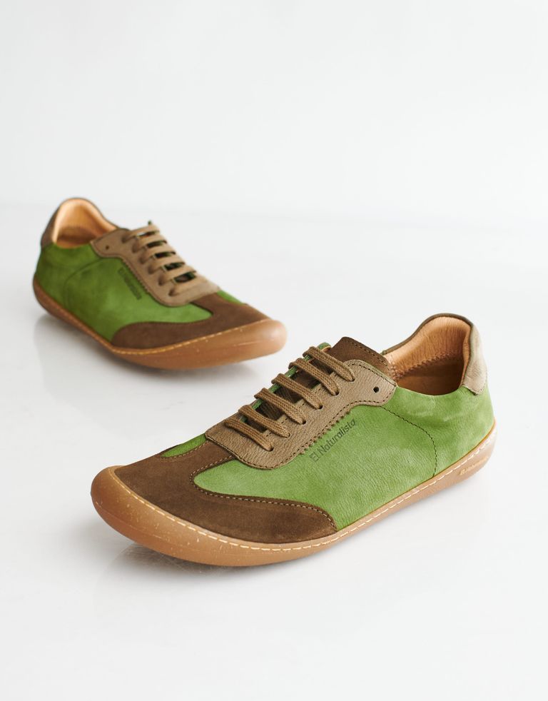 נעלי גברים - El Naturalista - סניקרס עור PAWIKAN - ירוק
