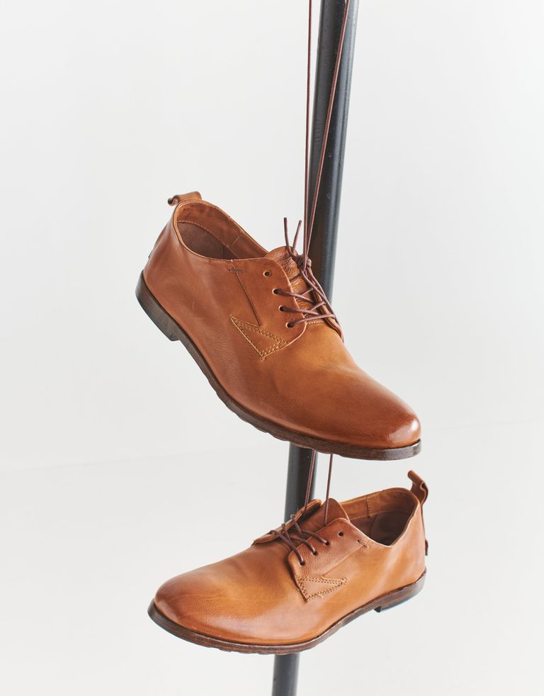 נעלי גברים - A.S. 98 - נעליים נמוכות מעור OBLADI - קאמל