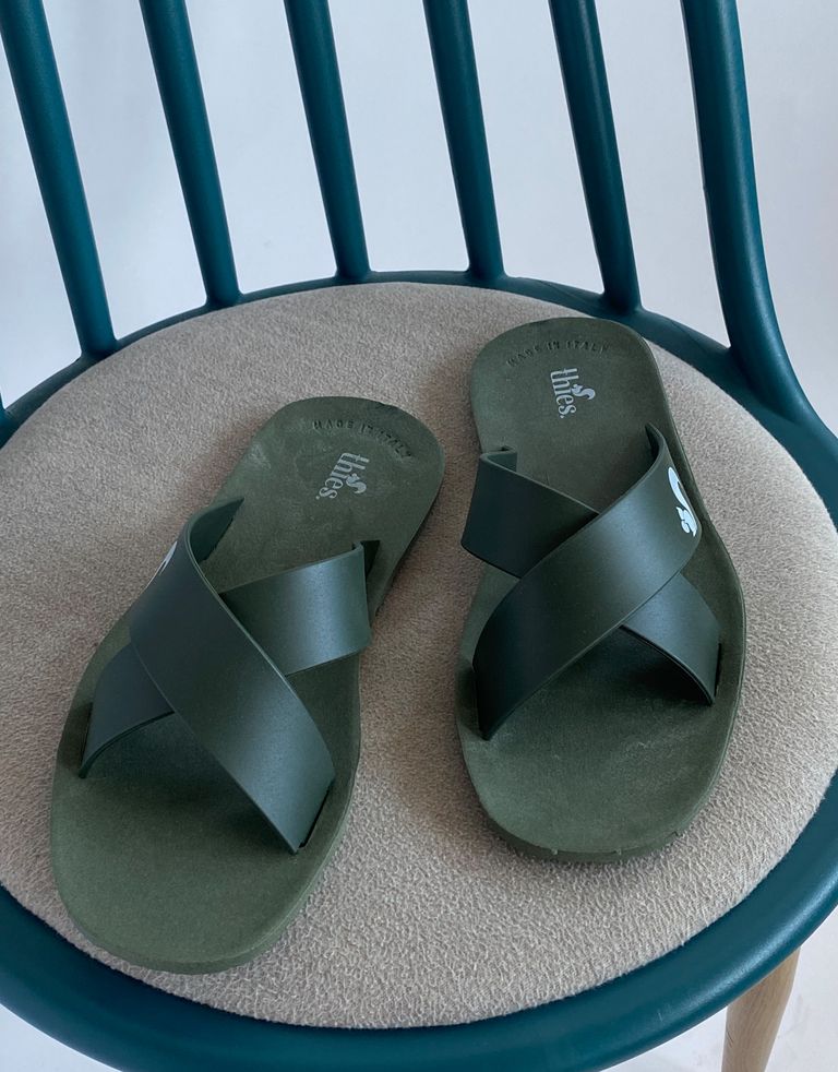 נעלי גברים - Thies - כפכפים ECO MALIBU - ירוק