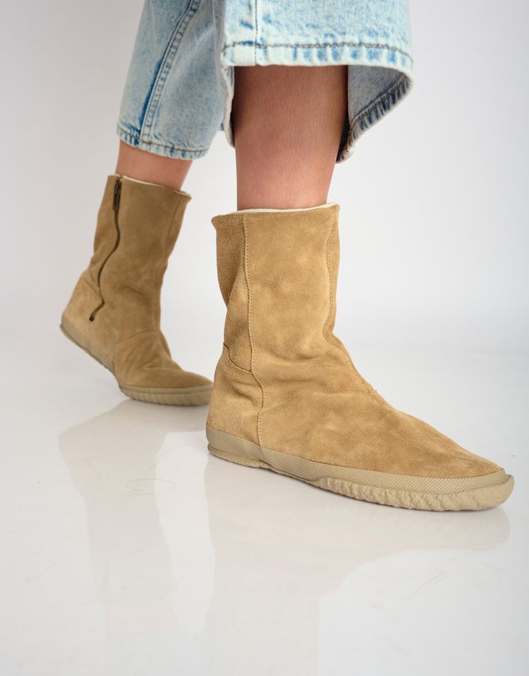 נעלי נשים - Aro - מגפיים מזמש WILLY - בז'2