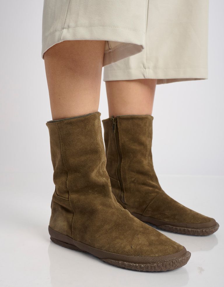 נעלי נשים - Aro - מגפיים מזמש WILLY - חום3