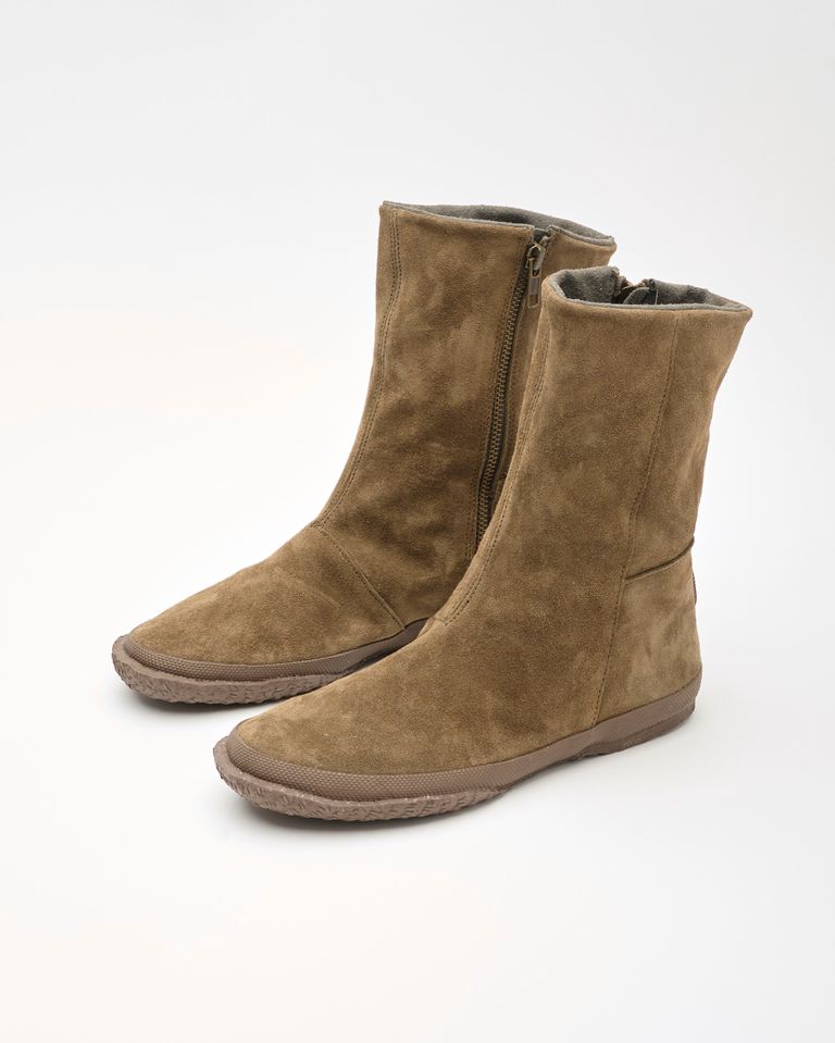 נעלי נשים - Aro - מגפיים מזמש WILLY - חום2