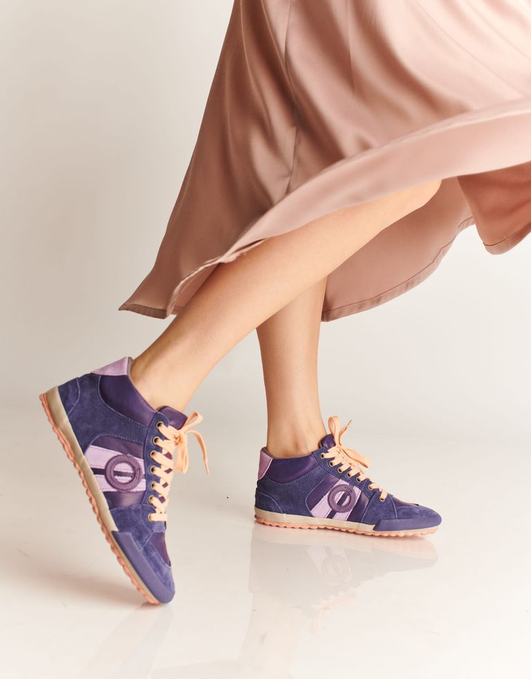 נעלי נשים - Aro - סניקרס גבוהות מעור IDO - סגול