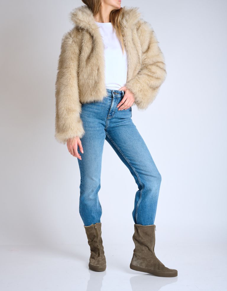 נעלי נשים - Aro - מגפיים עם רוכסן NOELLE - חום כהה3