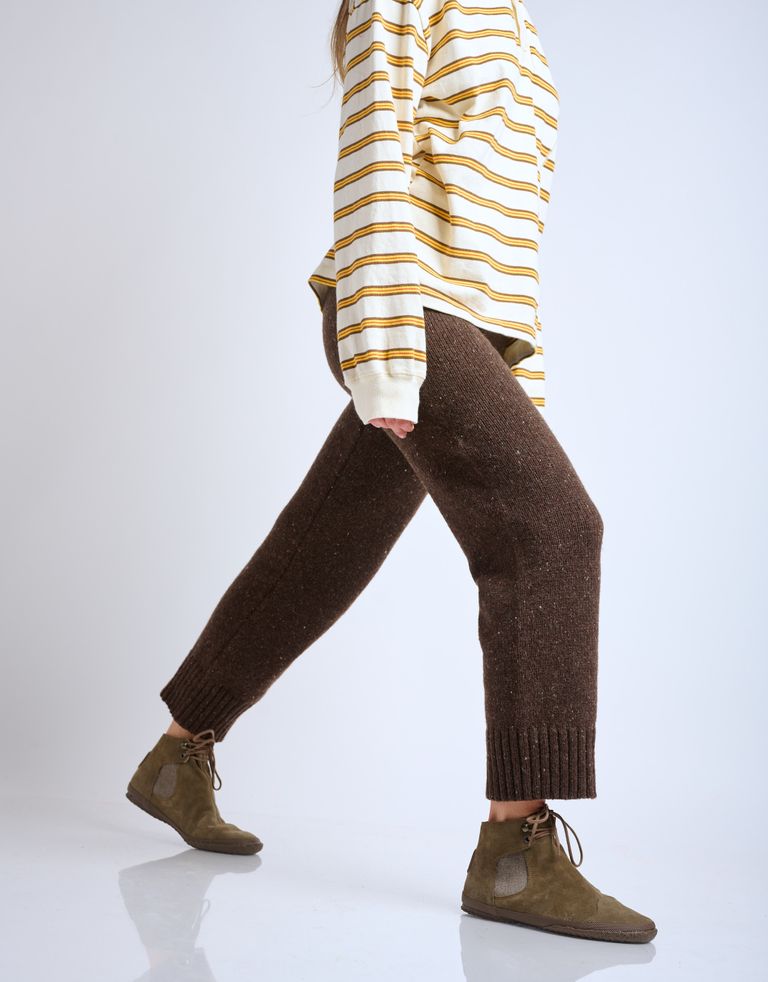 נעלי נשים - Aro - מגפוני זמש WILLY - חום2