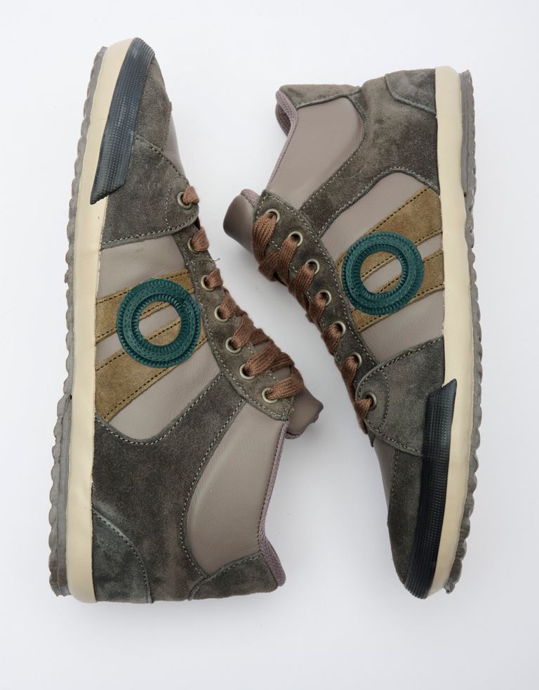 נעלי גברים - Aro - סניקרס גבוהות מעור IDO - אפור2