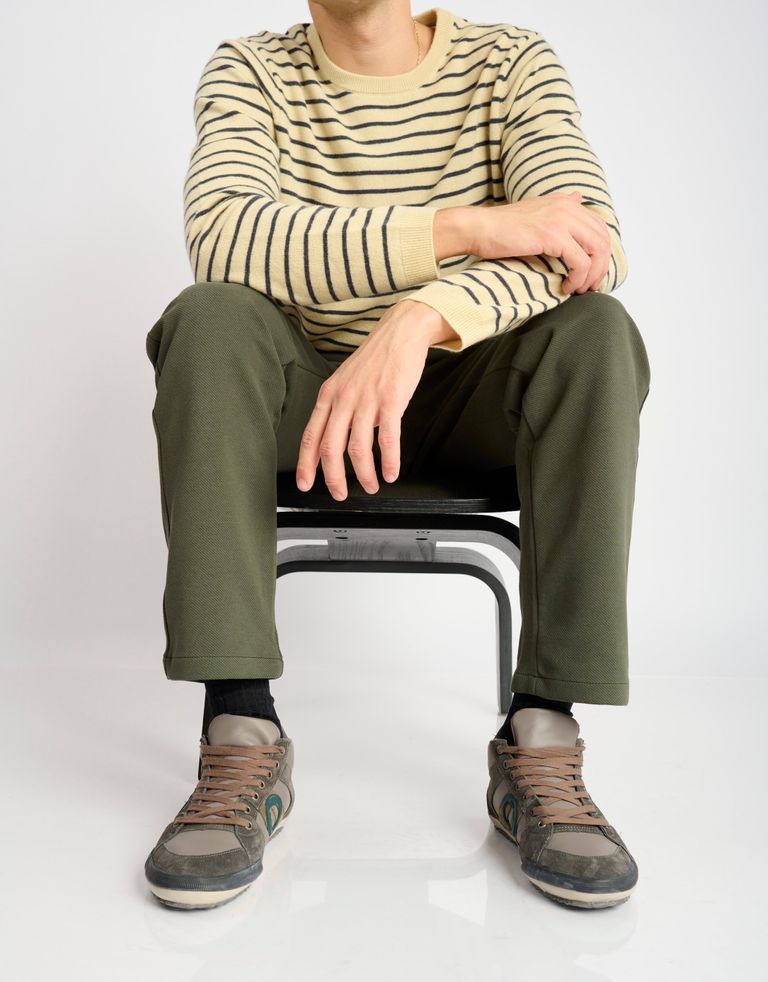 נעלי גברים - Aro - סניקרס גבוהות מעור IDO - אפור3