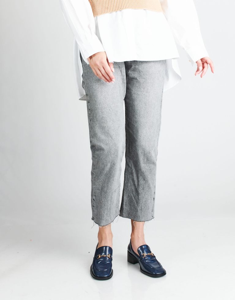 נעלי נשים - Jeffrey Campbell - מוקסינים עם עקב REID - כחול4