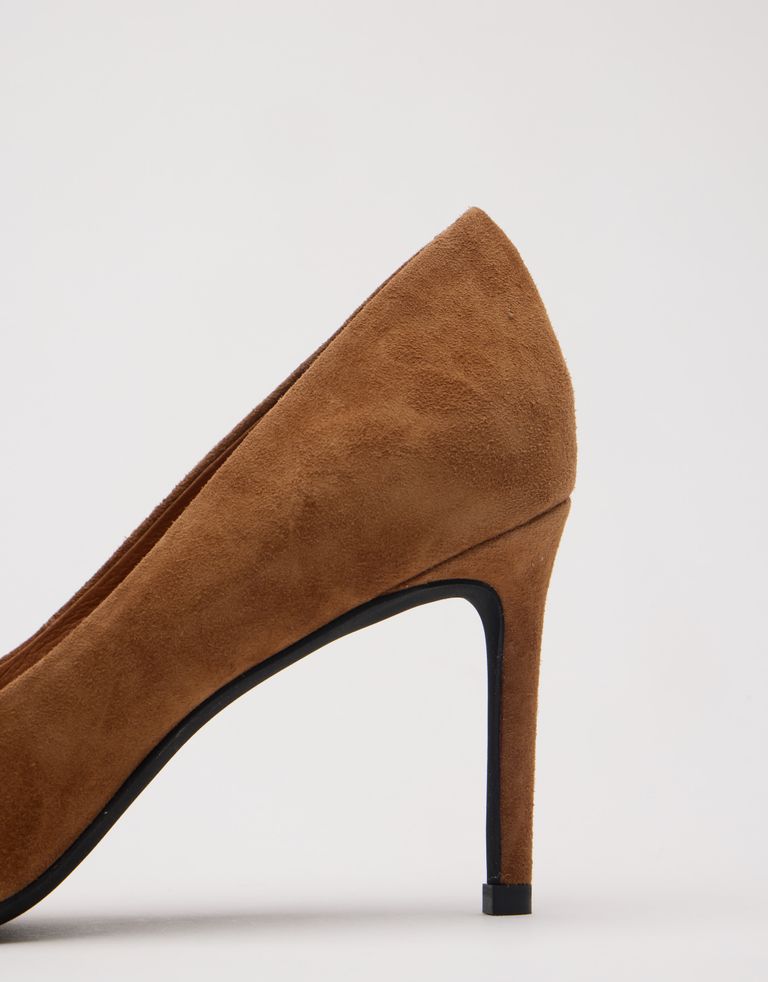 נעלי נשים - Jeffrey Campbell - נעלי סירה זמש NIKIA - חום3