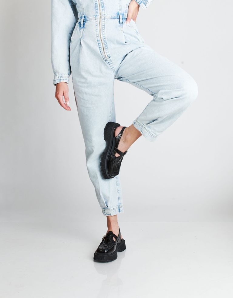 נעלי נשים - Jeffrey Campbell - נעלי פלטפורמה CROSSED - שחור2