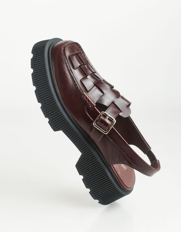 נעלי נשים - Jeffrey Campbell - נעלי פלטפורמה CROSSED - בורדו3