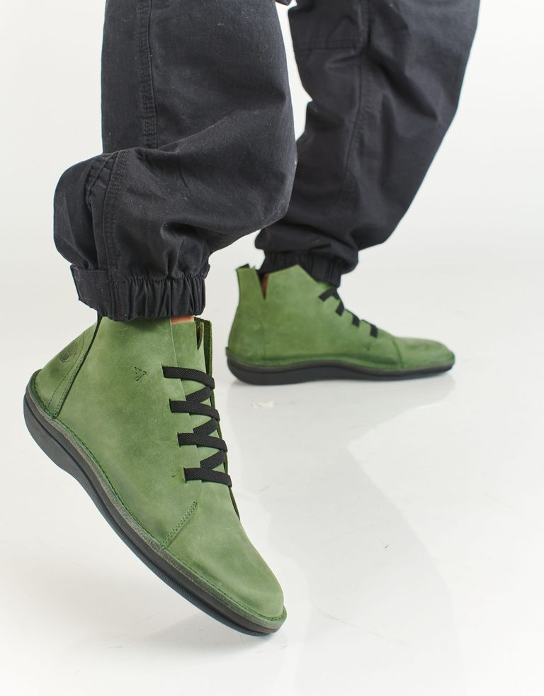 נעלי גברים - loints of Holland - נעלי TURBO שרוכים אלסטיים - ירוק