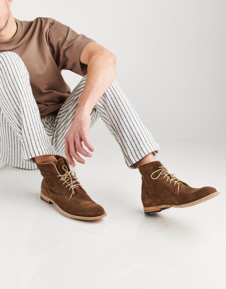 נעלי גברים - Lemargo - נעלי זמש גבוהות ELIAS - חום