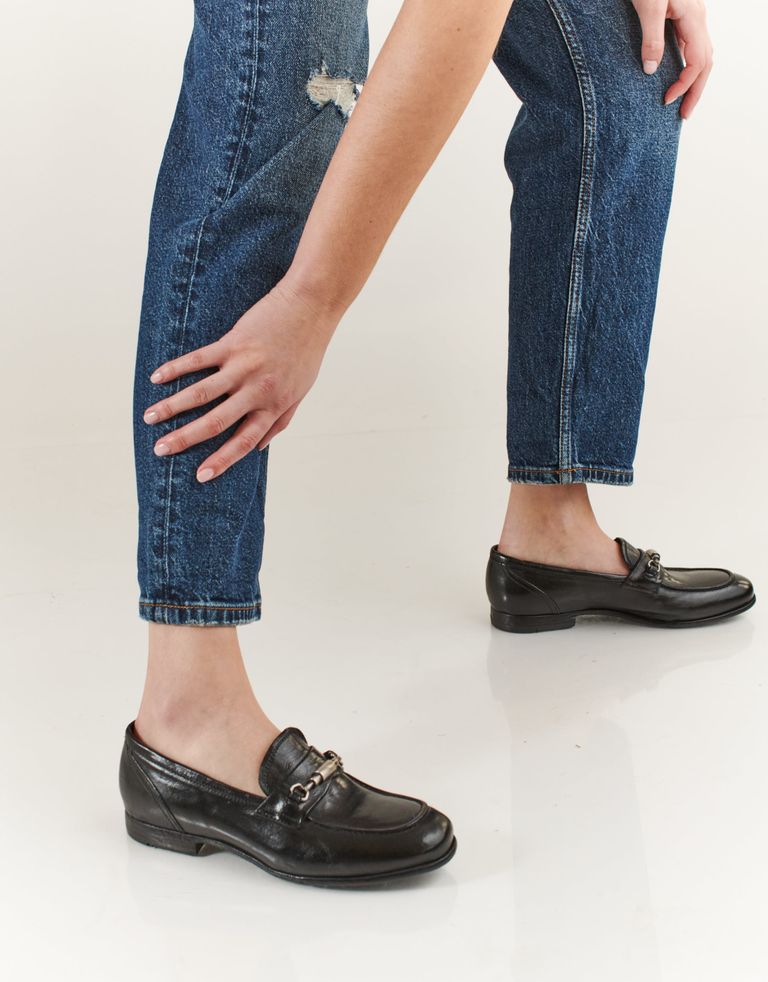 נעלי נשים - Lemargo - מוקסינים מעור KEIRA - שחור