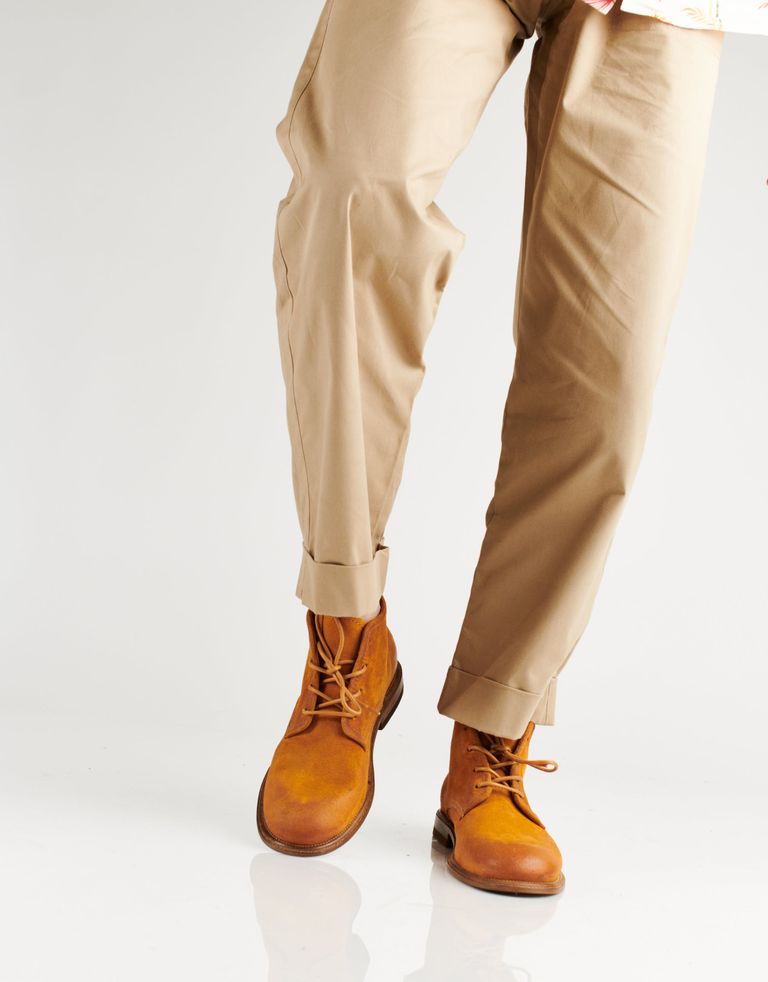 נעלי גברים - A.S. 98 - נעליים גבוהות ALPO - קאמל