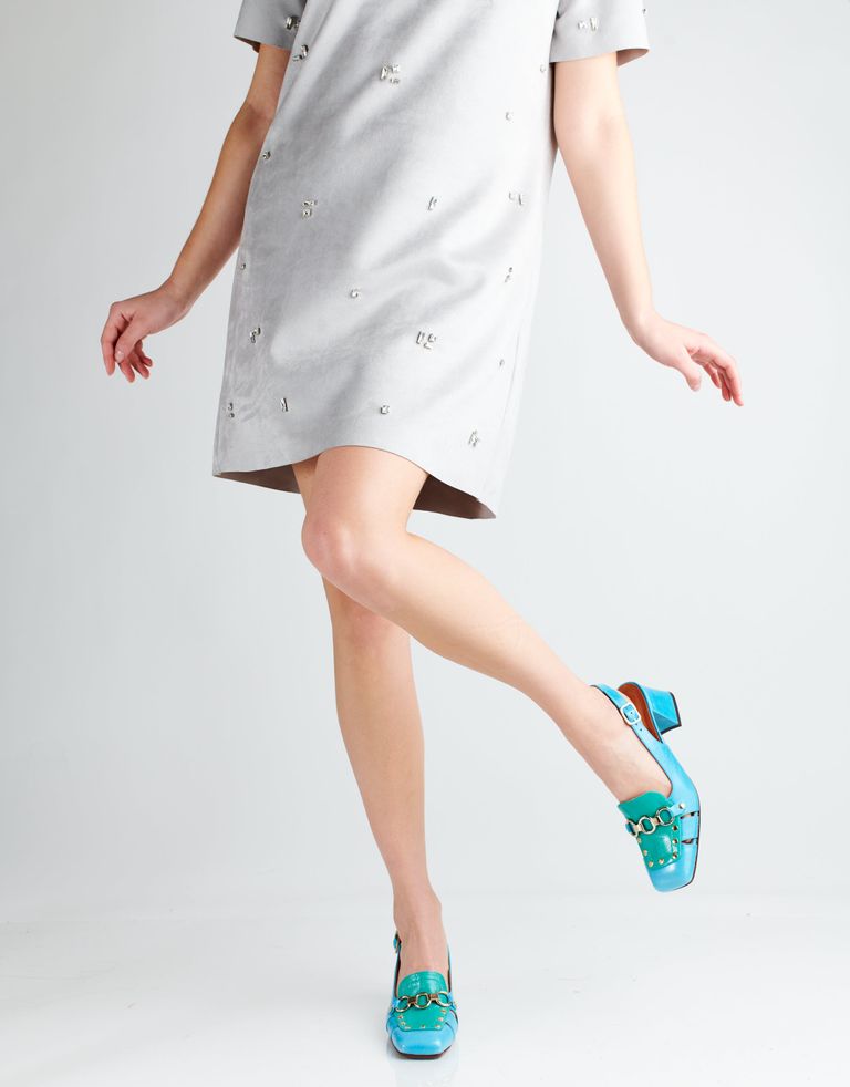 נעלי נשים - Chie Mihara - נעלי סירה עם עקב VURURU - תכלת