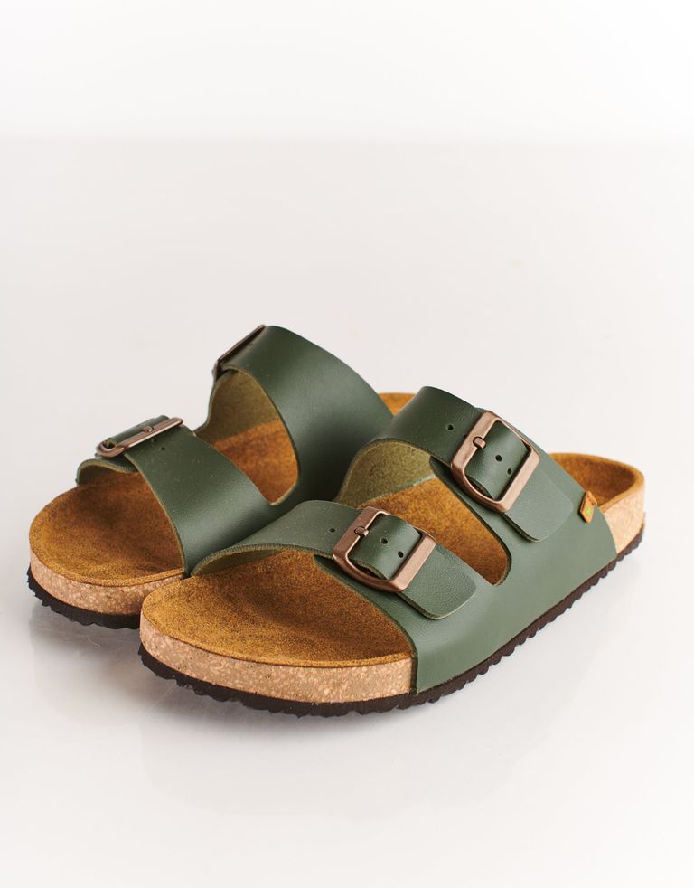 נעלי גברים - El Naturalista - כפכפי WARAJI VEGAN - ירוק2