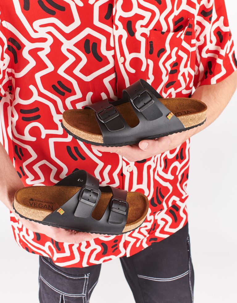 נעלי גברים - El Naturalista - כפכפי WARAJI VEGAN - שחור4