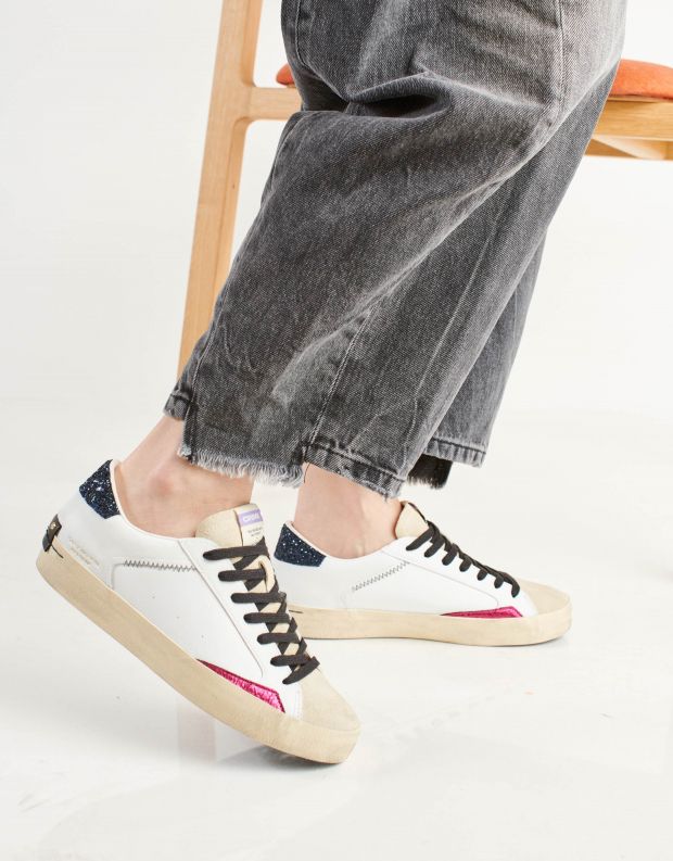 נעלי נשים - Crime London - סניקרס AGNES - לבן