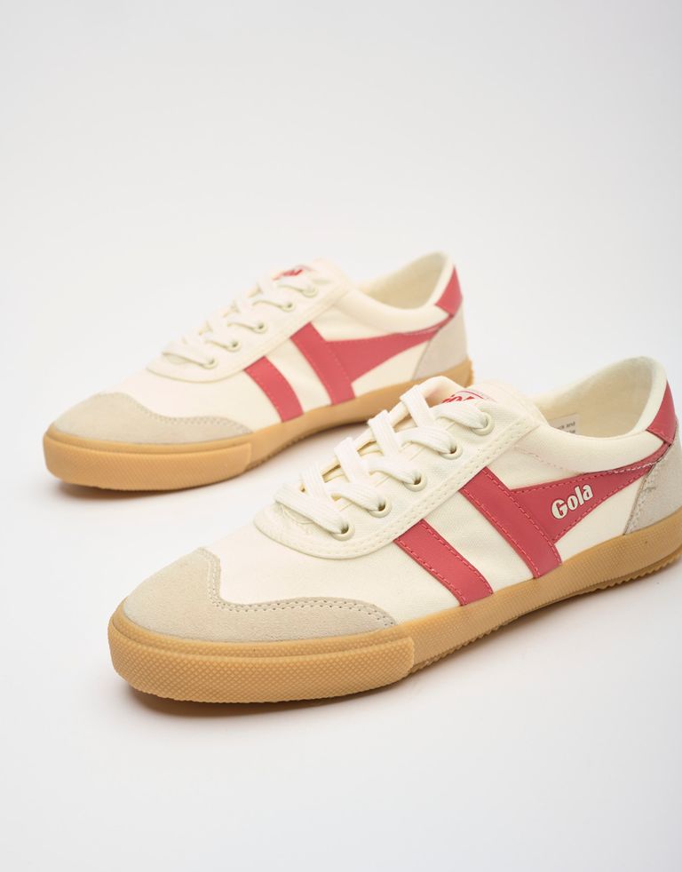 נעלי נשים - Gola - סניקרס BADMINTON GUM - לבן   ורוד4