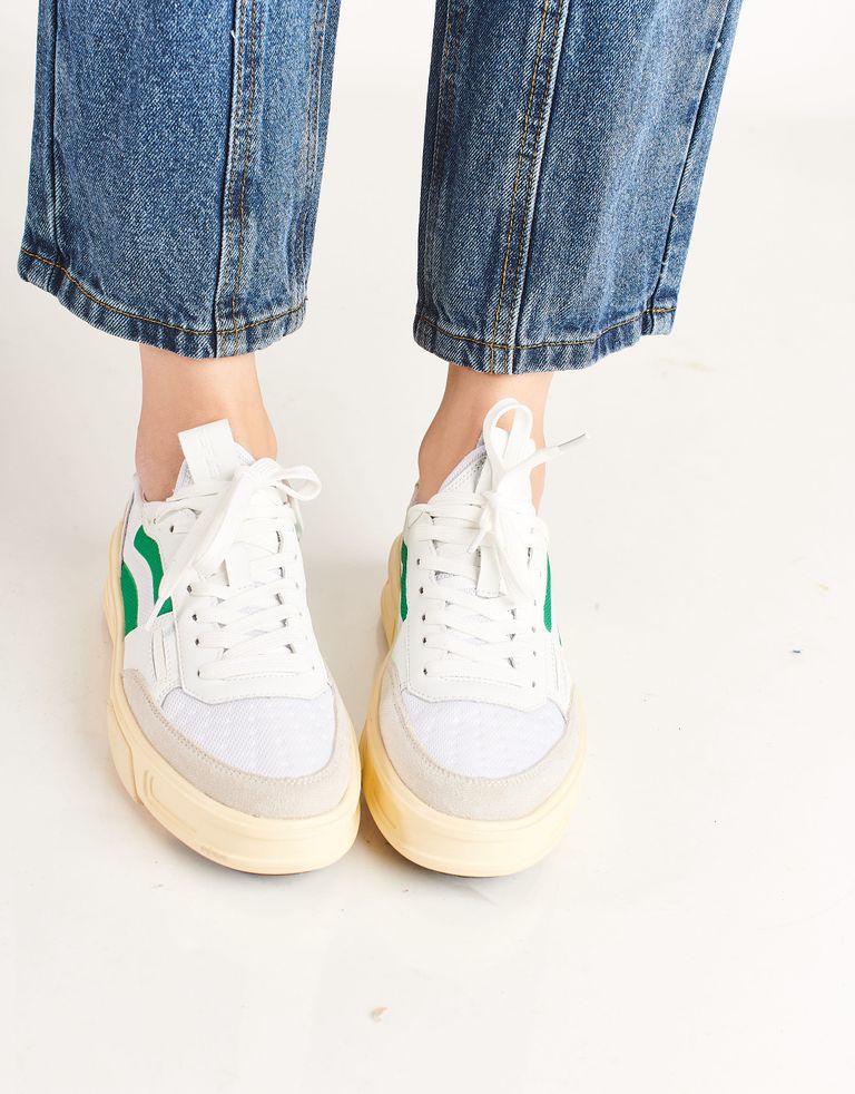 נעלי נשים - Fessura - סניקרס REFLEX SPORT - לבן   ירוק