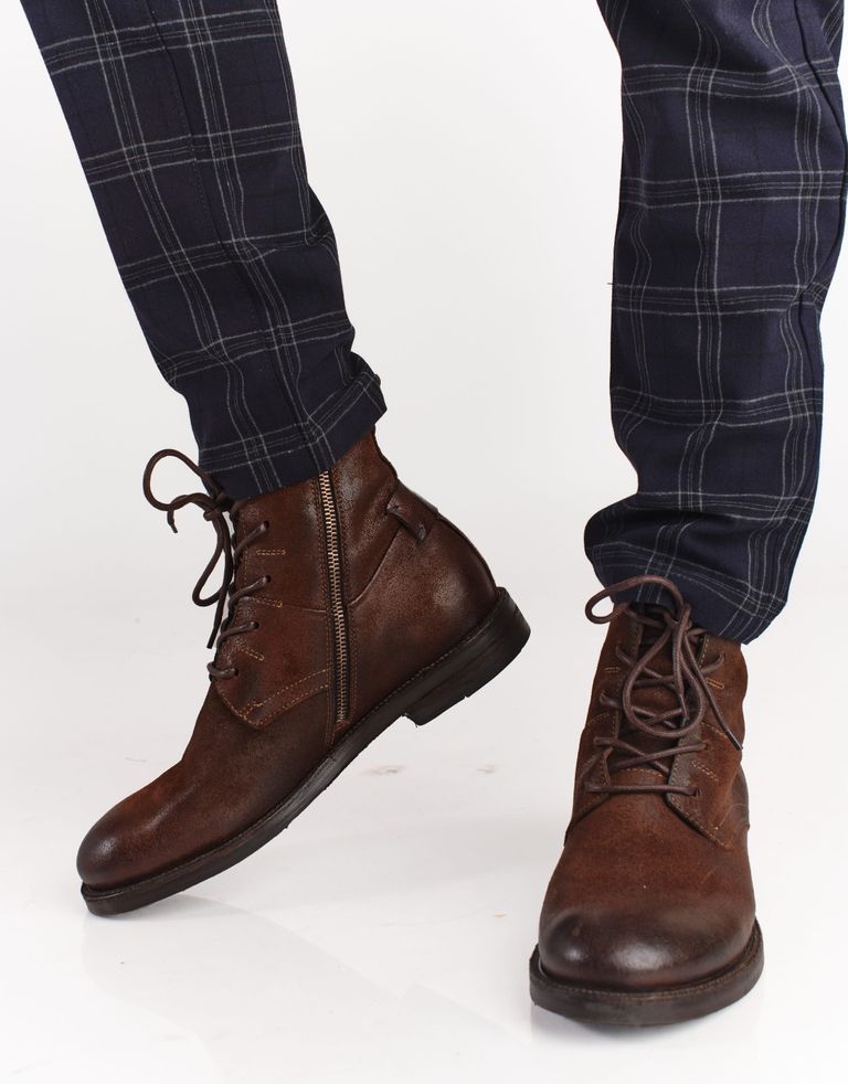 נעלי גברים - A.S. 98 - נעליים גבוהות SAMURAI - חום