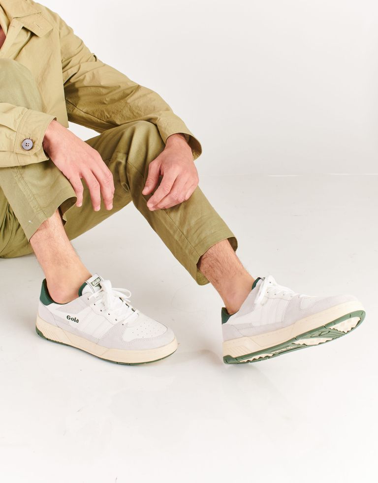 נעלי גברים - Gola - סניקרס ALLCOURT '86 - לבן   ירוק