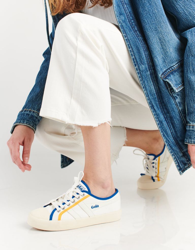 נעלי נשים - Gola - סניקרס COASTER SMASH - כחול   צהוב