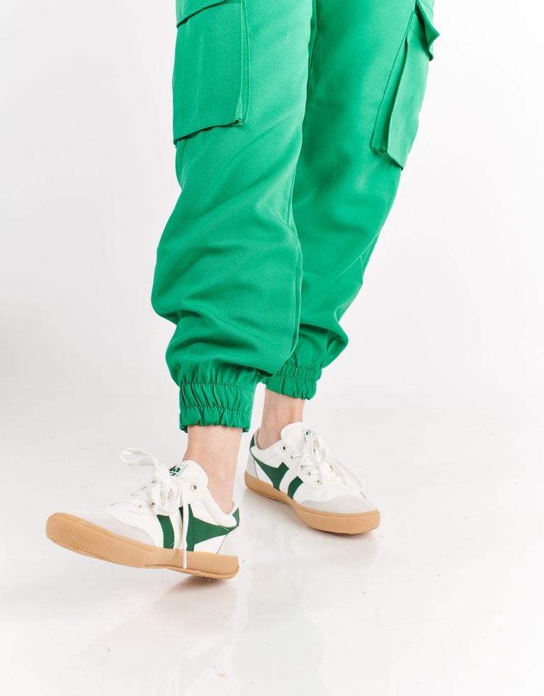 נעלי נשים - Gola - סניקרס BADMINTON GUM - לבן   ירוק4