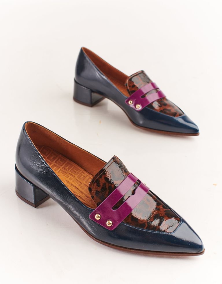 נעלי נשים - Chie Mihara - נעלי מוקסין JEY - כחול