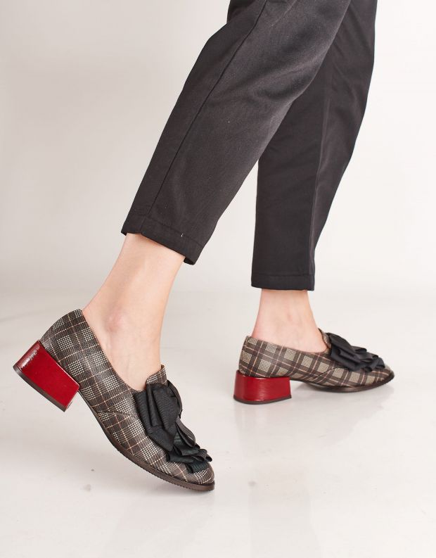 נעלי נשים - Chie Mihara - נעלי מוקסין ZAPAME - שחור אדום