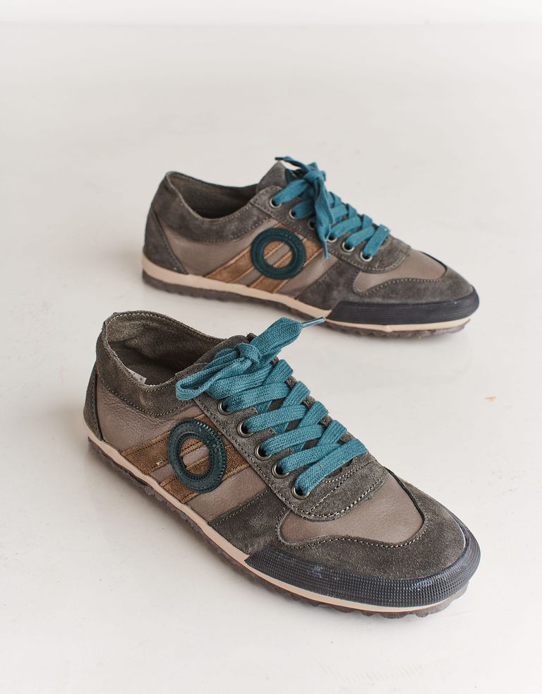 נעלי גברים - Aro - סניקרס עור IDO - אפור