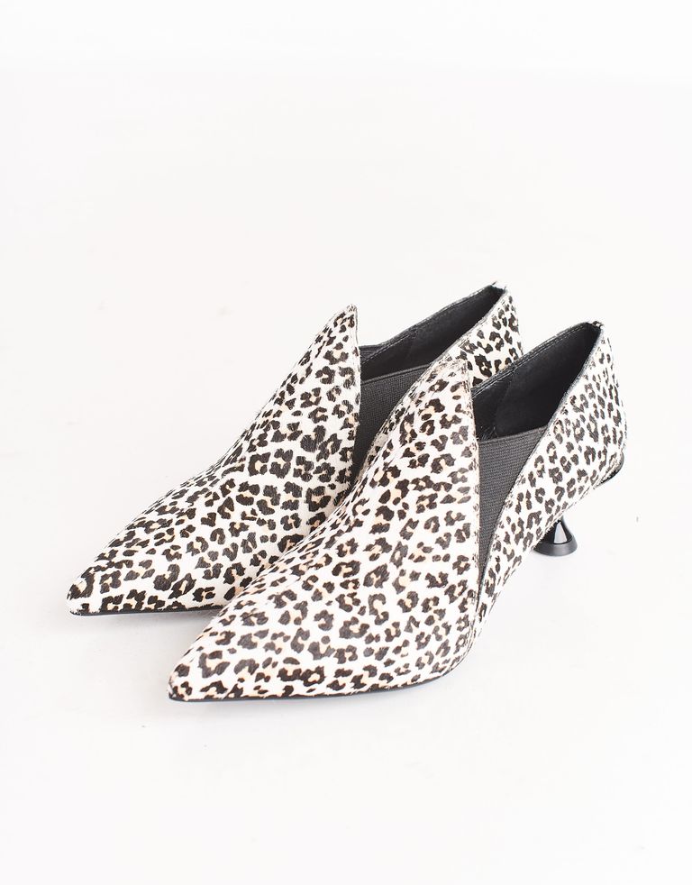 נעלי נשים - Jeffrey Campbell - נעלי עקב COUNT PRINT - לבן