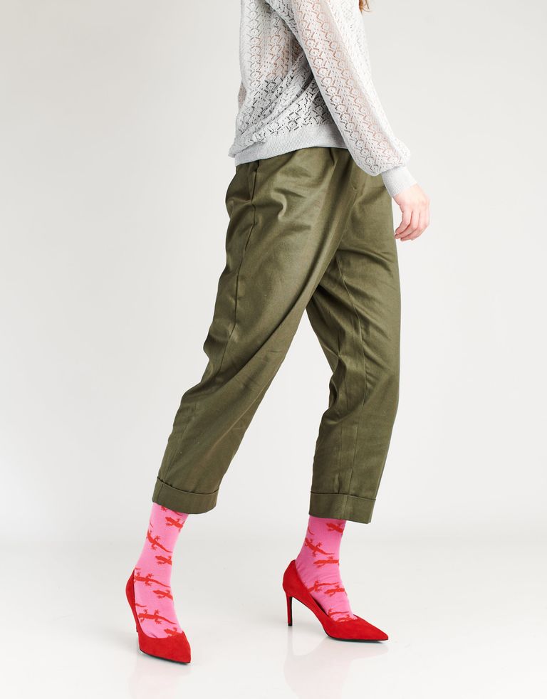 נעלי נשים - Jeffrey Campbell - נעלי סירה זמש NIKIA - אדום4