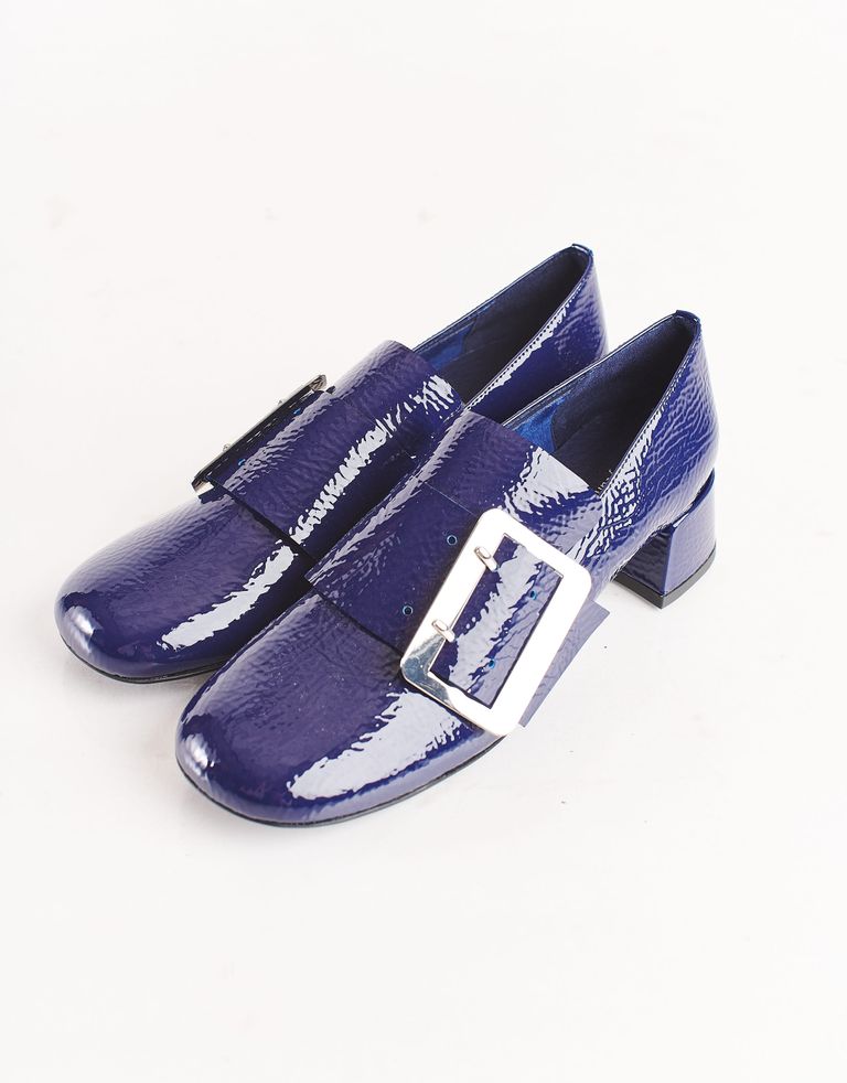 נעלי נשים - Jeffrey Campbell - נעלי לק עם אבזם PROCTOR - כחול