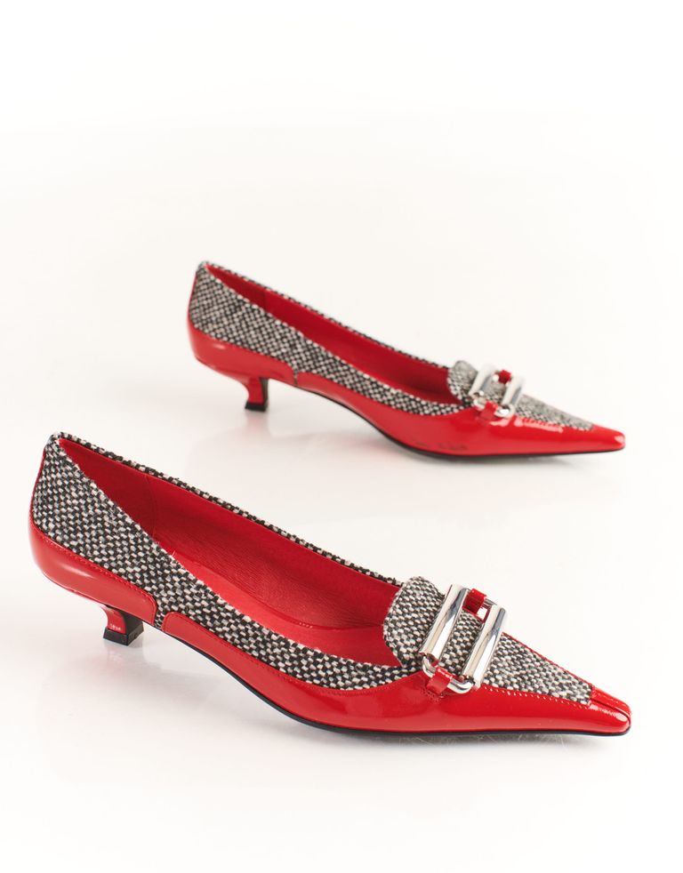 נעלי נשים - Jeffrey Campbell - נעלי סירה THE BOSS - אדום
