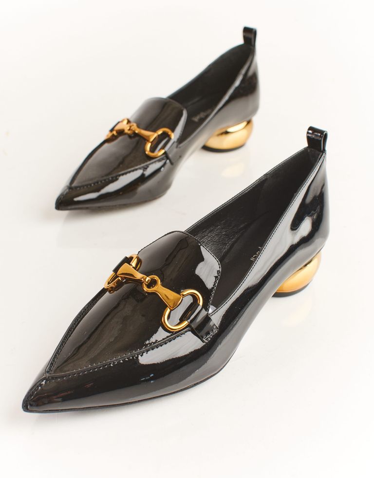 נעלי נשים - Jeffrey Campbell - נעלי סירה VIONA PATENT - שחור