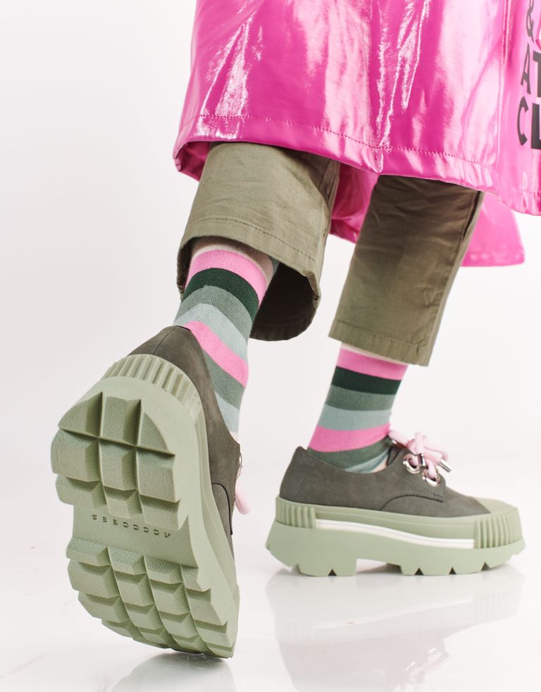 נעלי נשים - 4CCCCEES - נעליים עם שרוכים ESKER ER - ירוק