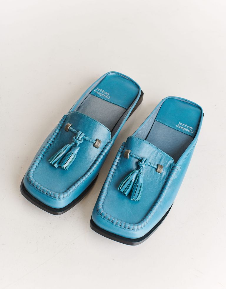 נעלי נשים - Jeffrey Campbell - כפכפים סגורים CLANDIES - תכלת