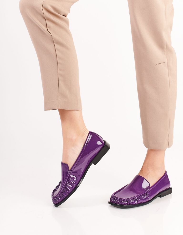 נעלי נשים - Jeffrey Campbell - מוקסינים HEADQRTR - סגול